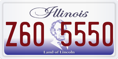 IL license plate Z605550