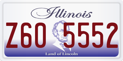 IL license plate Z605552