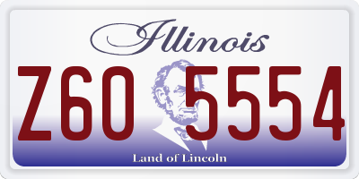 IL license plate Z605554
