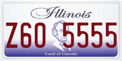 IL license plate Z605555