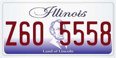 IL license plate Z605558