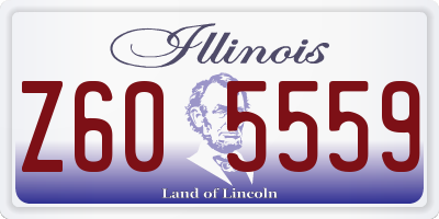 IL license plate Z605559