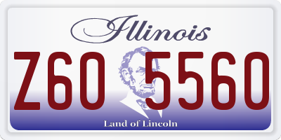 IL license plate Z605560