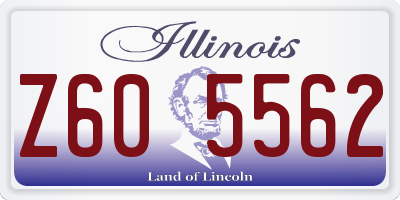 IL license plate Z605562