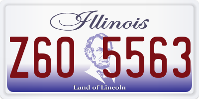IL license plate Z605563