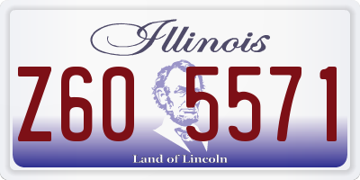 IL license plate Z605571
