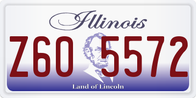 IL license plate Z605572