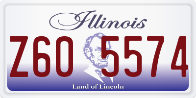 IL license plate Z605574