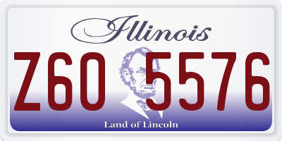 IL license plate Z605576