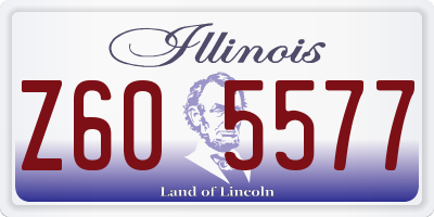 IL license plate Z605577