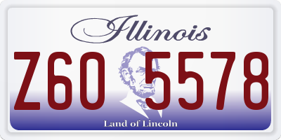 IL license plate Z605578