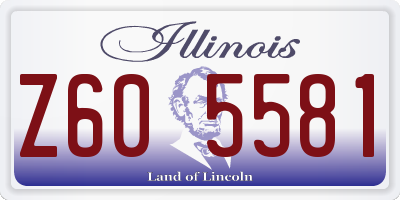 IL license plate Z605581