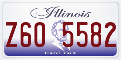 IL license plate Z605582