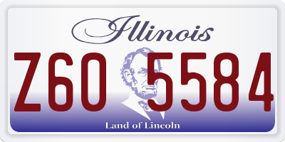 IL license plate Z605584