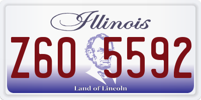 IL license plate Z605592