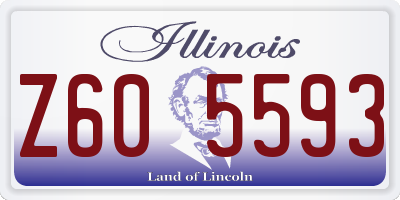 IL license plate Z605593