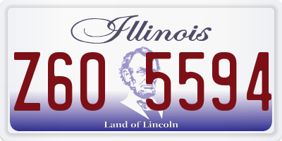 IL license plate Z605594