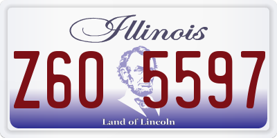 IL license plate Z605597