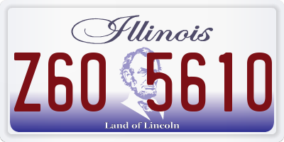 IL license plate Z605610
