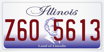 IL license plate Z605613