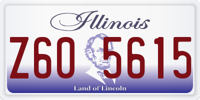 IL license plate Z605615