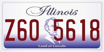 IL license plate Z605618