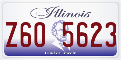 IL license plate Z605623