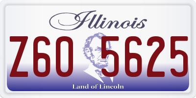IL license plate Z605625