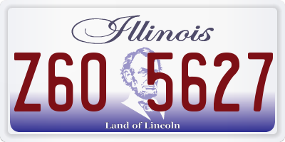 IL license plate Z605627