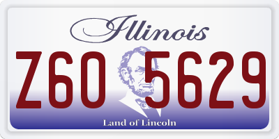 IL license plate Z605629