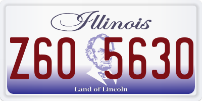 IL license plate Z605630