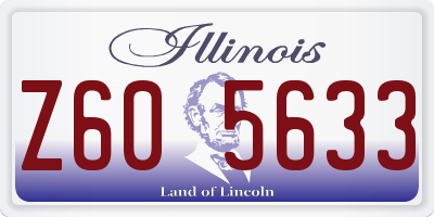 IL license plate Z605633