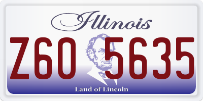 IL license plate Z605635