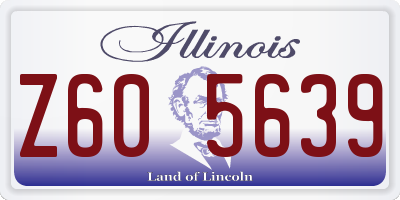 IL license plate Z605639