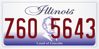 IL license plate Z605643