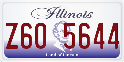 IL license plate Z605644