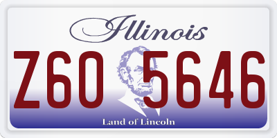 IL license plate Z605646