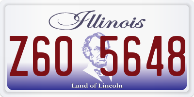 IL license plate Z605648