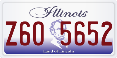 IL license plate Z605652