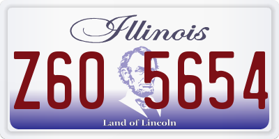 IL license plate Z605654
