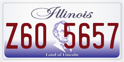 IL license plate Z605657