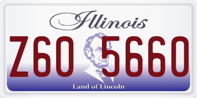 IL license plate Z605660