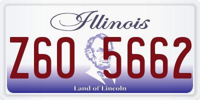 IL license plate Z605662