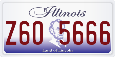 IL license plate Z605666