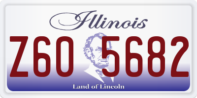 IL license plate Z605682