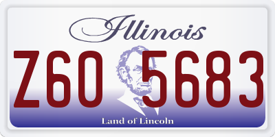 IL license plate Z605683