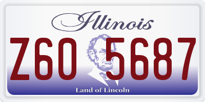 IL license plate Z605687