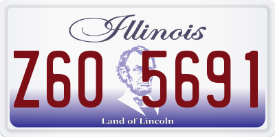 IL license plate Z605691