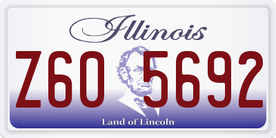 IL license plate Z605692