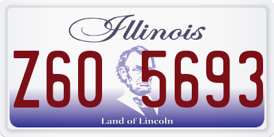 IL license plate Z605693